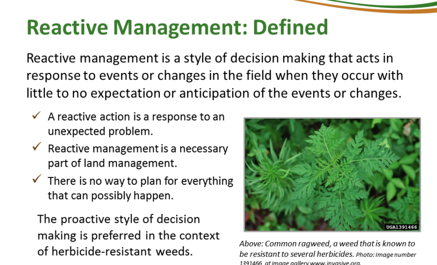 Principles Of Managing Herbicide Resistance - Cotton Incorporated